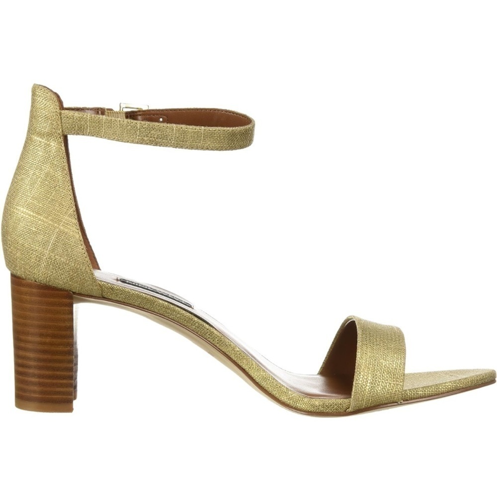Nine West Gold Pruce Linen heels - Picture 2 of 10